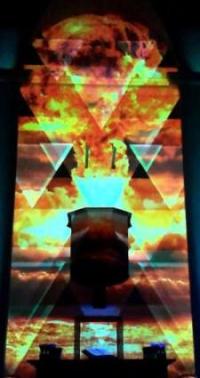 Bild: Silvia Breuhan, Stadtkirche R&uuml;sselsheim - Feuer und Flamme, Hessentag 2017
